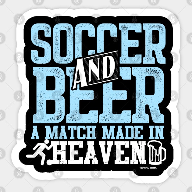 Soccer And Beer A Match Made In Heaven Sticker by YouthfulGeezer